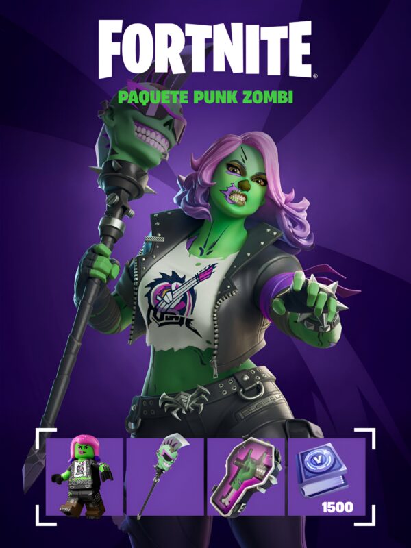 Fortnite: Paquete Punk Zombi - Xbox / Código Reg. NZ