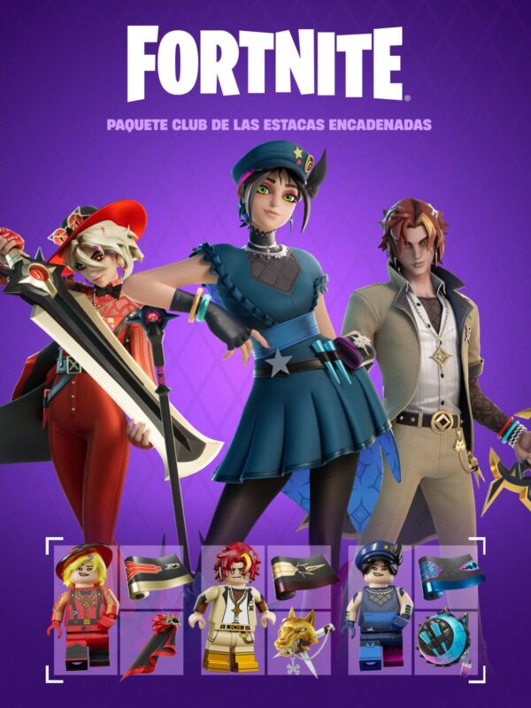 Fortnite Paquete Club de las estacas encadenadas - Xbox - Play - PC / Código Reg. SA