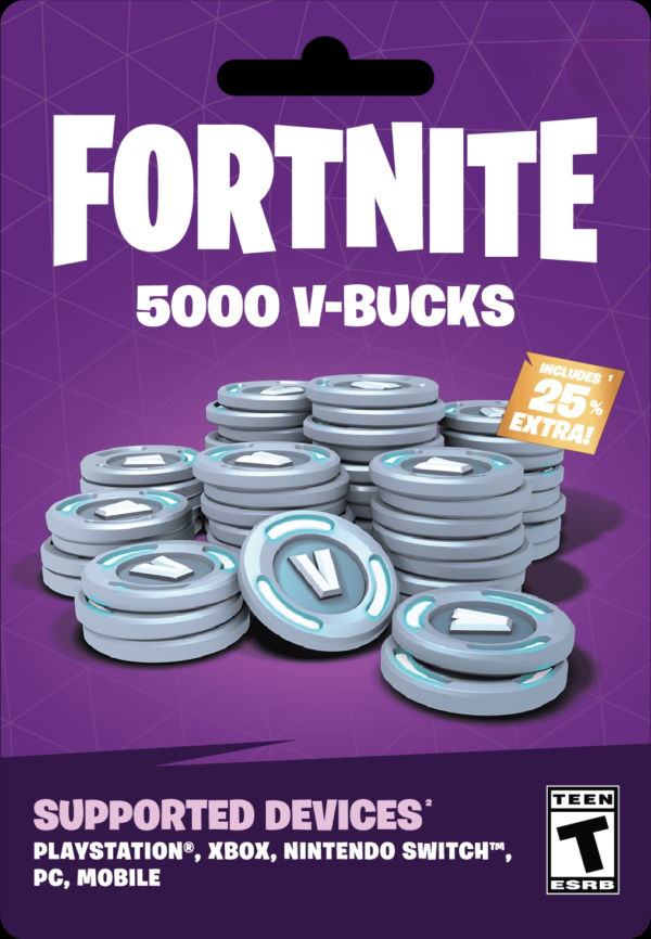 Fortnite - 5000 Pavos / Xbox - Código Region Global