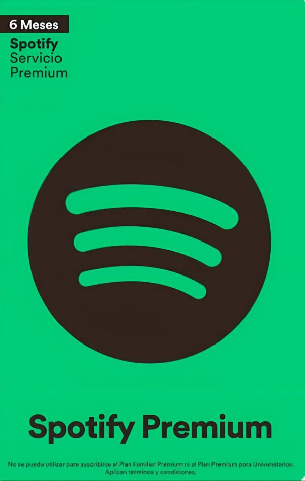 Spotify 6 Meses Individual - Código Region IN