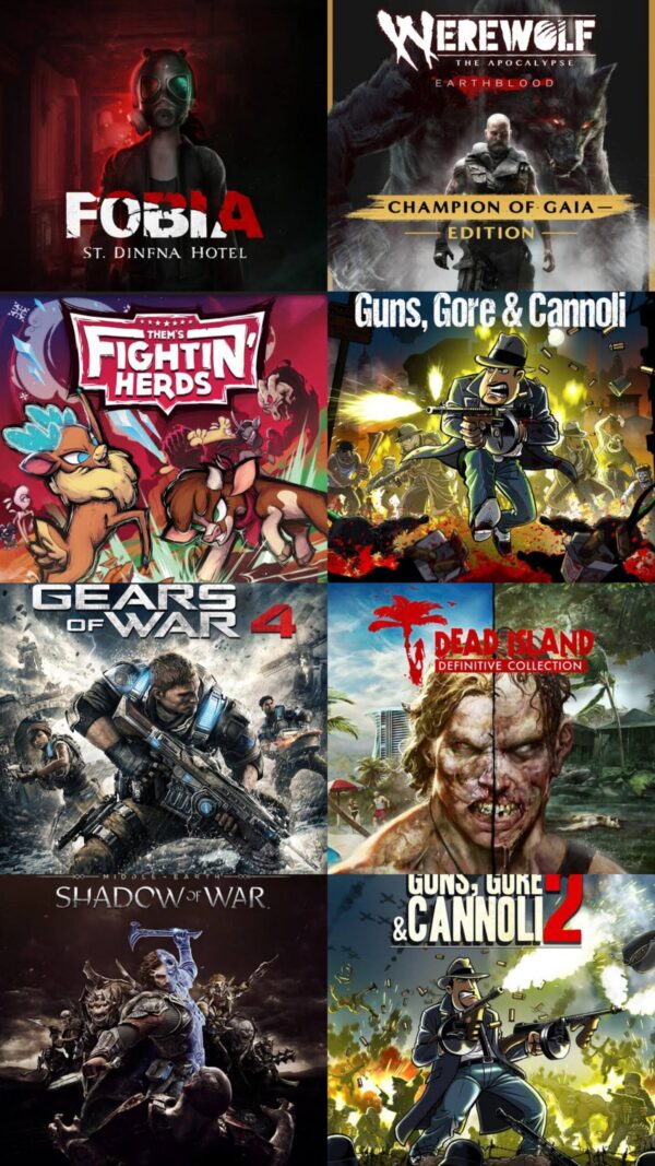 Pack de 8 Juegos - Xbox / Cuenta Nueva