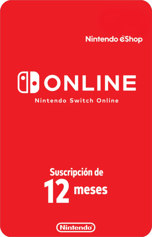 Nintendo Switch Online Membresía Individual 12 Meses - Código Global
