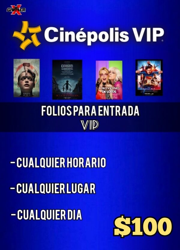 Cinepolis - Folios Entrada VIP