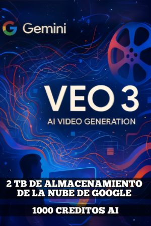 Google Gemini Pro Veo 3 + 1000 Creditos AI - Cuenta Nueva 1 Mes